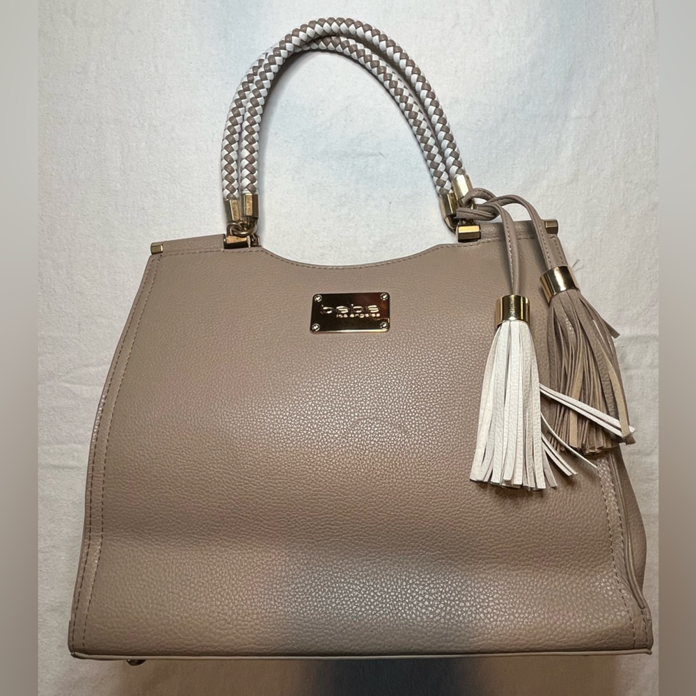 Bebe‎ Tan Shoulder Bag with Tassels